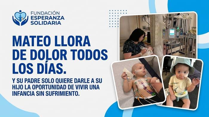 Manos de Mateo sosteniendo un dedo